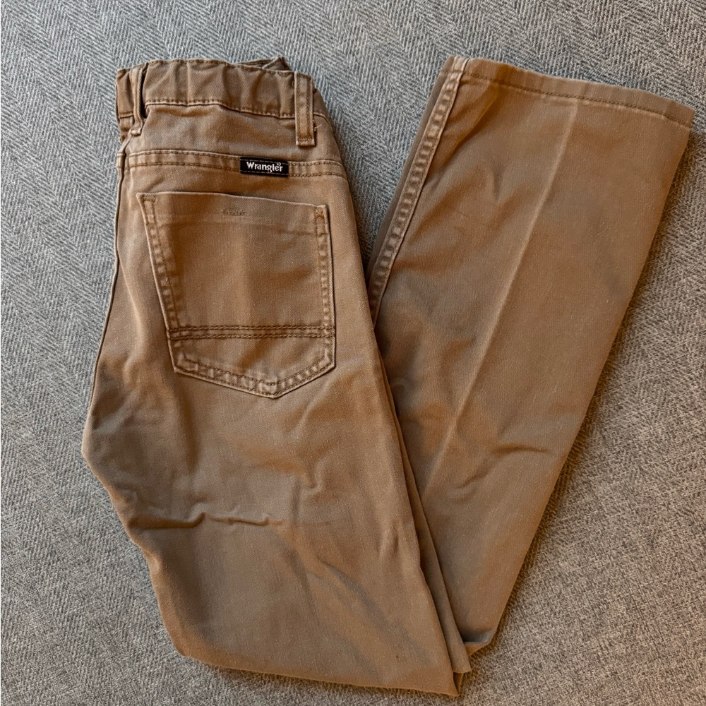 Boys Wrangler Tan Jeans, Size 12